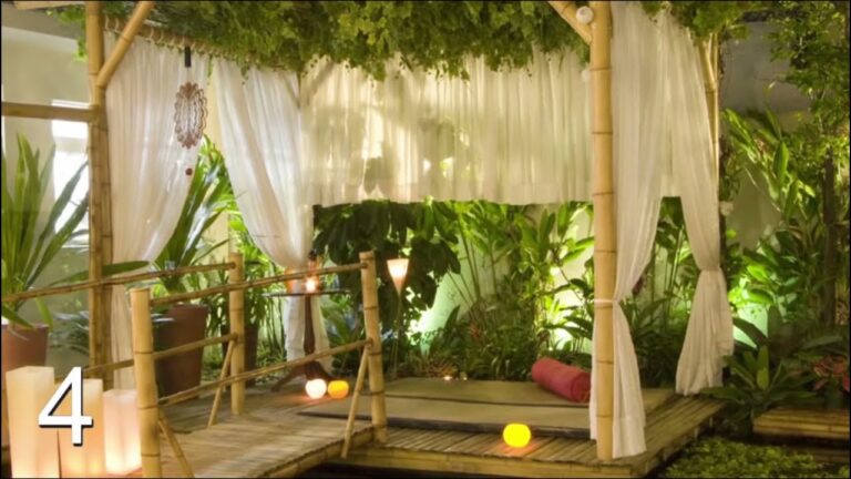 Inspiraci&oacute;n en Dise&ntilde;os de P&eacute;rgolas de Bamb&uacute; para Jardines