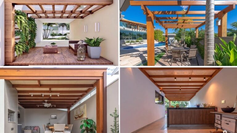 Dise&ntilde;os Innovadores de P&eacute;rgolas de Madera para Cenadores