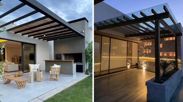 Cenadores R&uacute;sticos con P&eacute;rgolas de Madera: Estilo y Funcionalidad